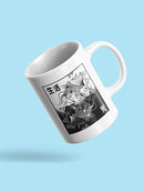 Black And White Koi Fish Mug -SmartPrintsInk Designs