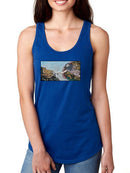 Man Touching A Cat Racerback Tank -SmartPrintsInk Designs