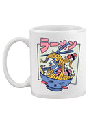 Ramen Surfing Mug -SmartPrintsInk Designs