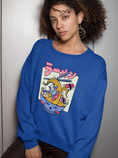 Ramen Surfing Sweatshirt -SmartPrintsInk Designs