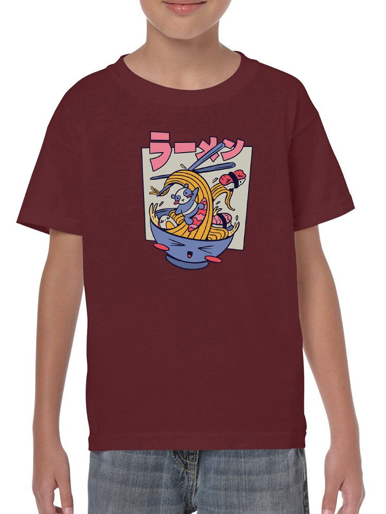 Ramen Surfing T-shirt -SmartPrintsInk Designs