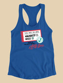 This Year You Were Nice Racerback Tank -SmartPrintsInk Designs