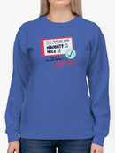 This Year You Were Nice Sweatshirt -SmartPrintsInk Designs