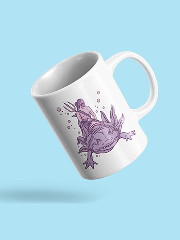 Riding An Axolotl Mug -SmartPrintsInk Designs