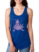 Riding An Axolotl Racerback Tank -SmartPrintsInk Designs