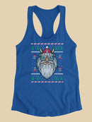 Viking Santa Racerback Tank -SmartPrintsInk Designs