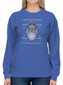 Viking Santa Sweatshirt -SmartPrintsInk Designs