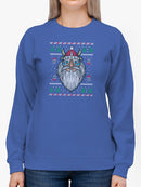 Viking Santa Sweatshirt -SmartPrintsInk Designs