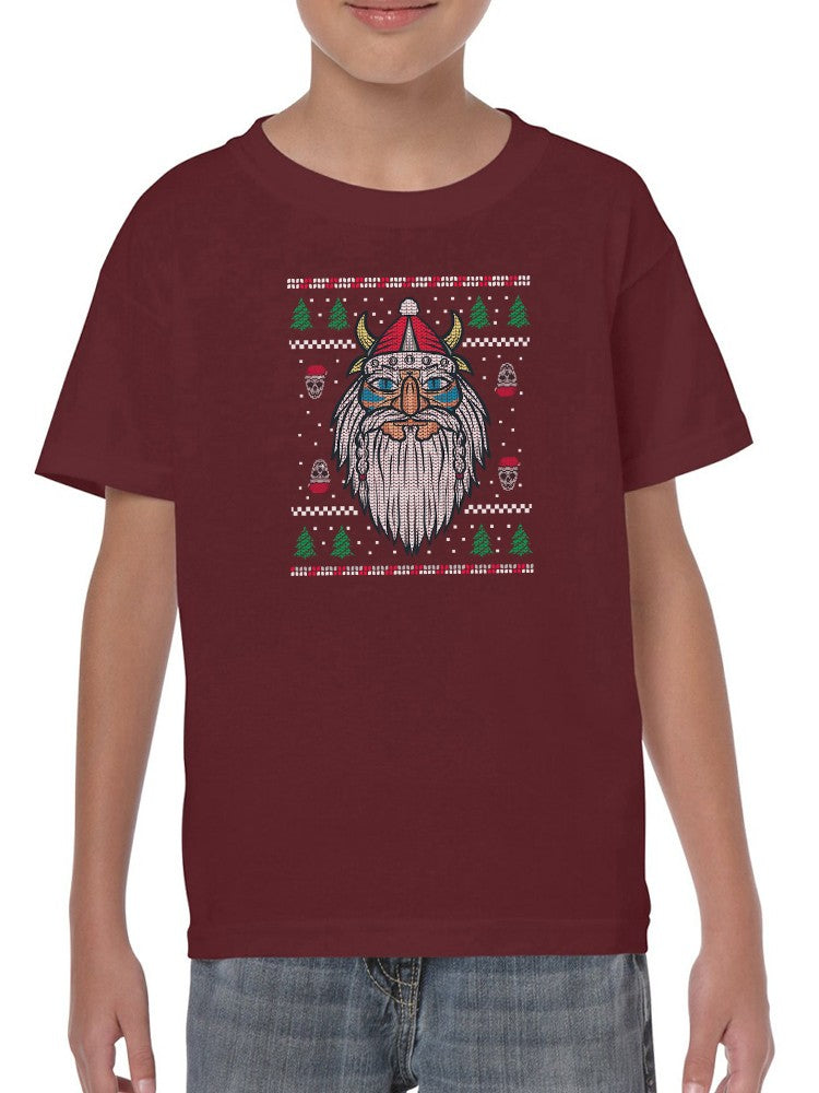 Viking Santa T-shirt -SmartPrintsInk Designs