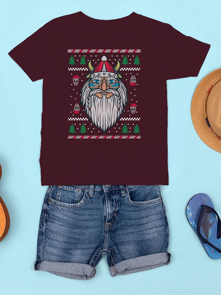 Viking Santa T-shirt -SmartPrintsInk Designs