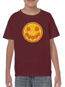 Smiling Pizza T-shirt -SmartPrintsInk Designs