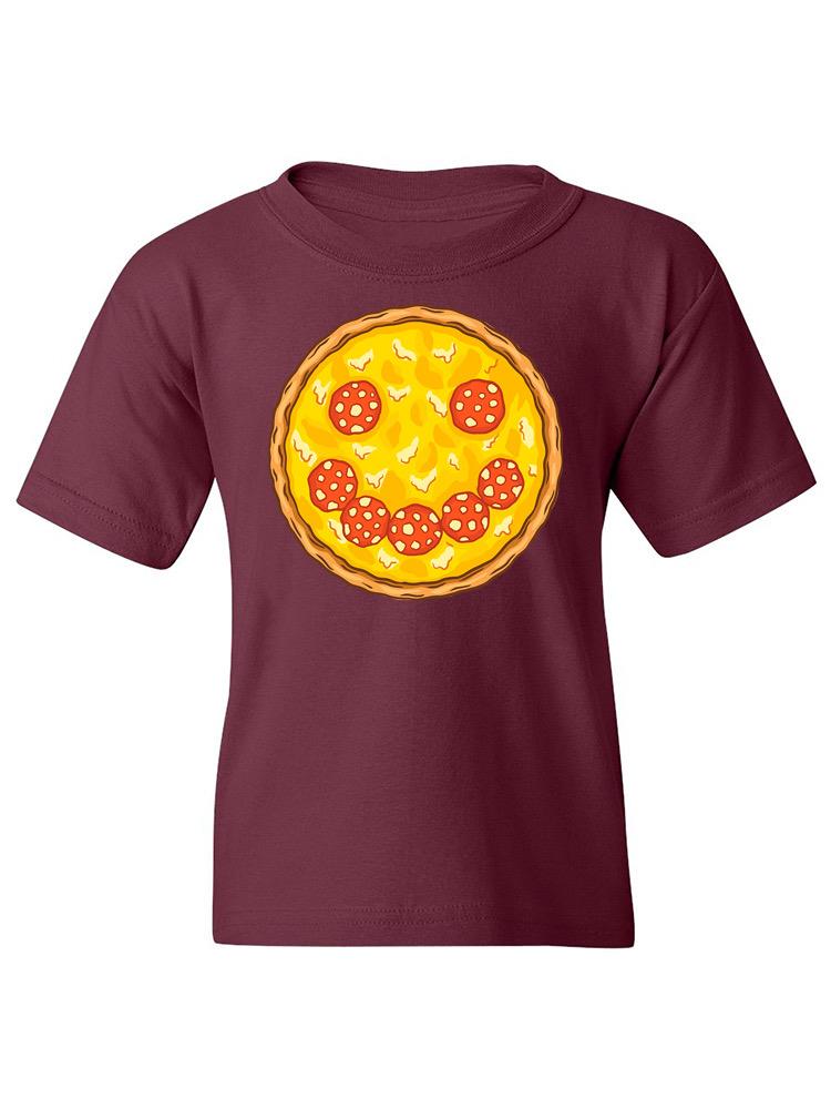 Smiling Pizza T-shirt -SmartPrintsInk Designs