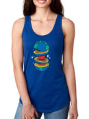 Sliced Earth Racerback Tank -SmartPrintsInk Designs