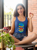 Sliced Earth Racerback Tank -SmartPrintsInk Designs