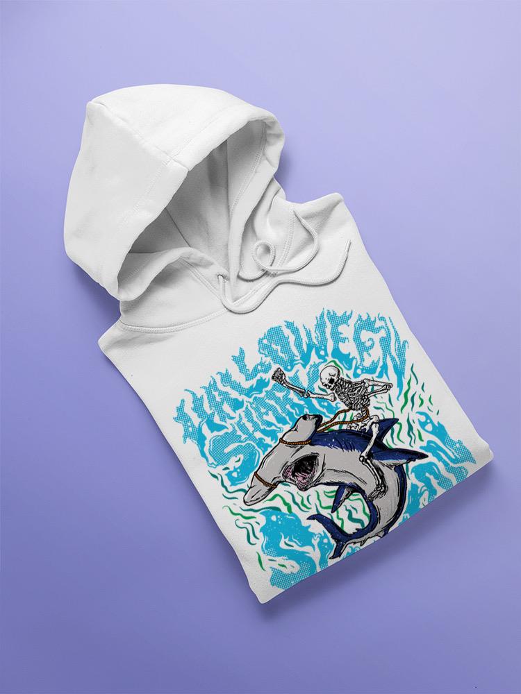 Halloween Shark Skeleton Hoodie or Sweatshirt -SmartPrintsInk Designs