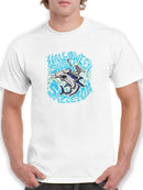 Halloween Shark Skeleton T-shirt -SmartPrintsInk Designs