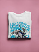 Halloween Shark Skeleton Hoodie or Sweatshirt -SmartPrintsInk Designs