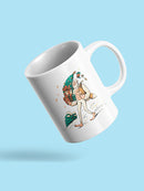 Christmas Yeti Mug -SmartPrintsInk Designs