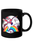 Santa Riding A Unicorn Mug -SmartPrintsInk Designs