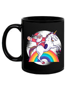 Santa Riding A Unicorn Mug -SmartPrintsInk Designs