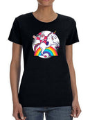 Santa Riding A Unicorn T-shirt -SmartPrintsInk Designs