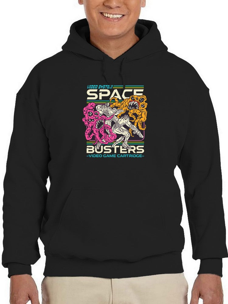 Space Busters Videogame Hoodie or Sweatshirt -SmartPrintsInk Designs