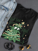 Christmas Tree And Dog T-shirt -SmartPrintsInk Designs