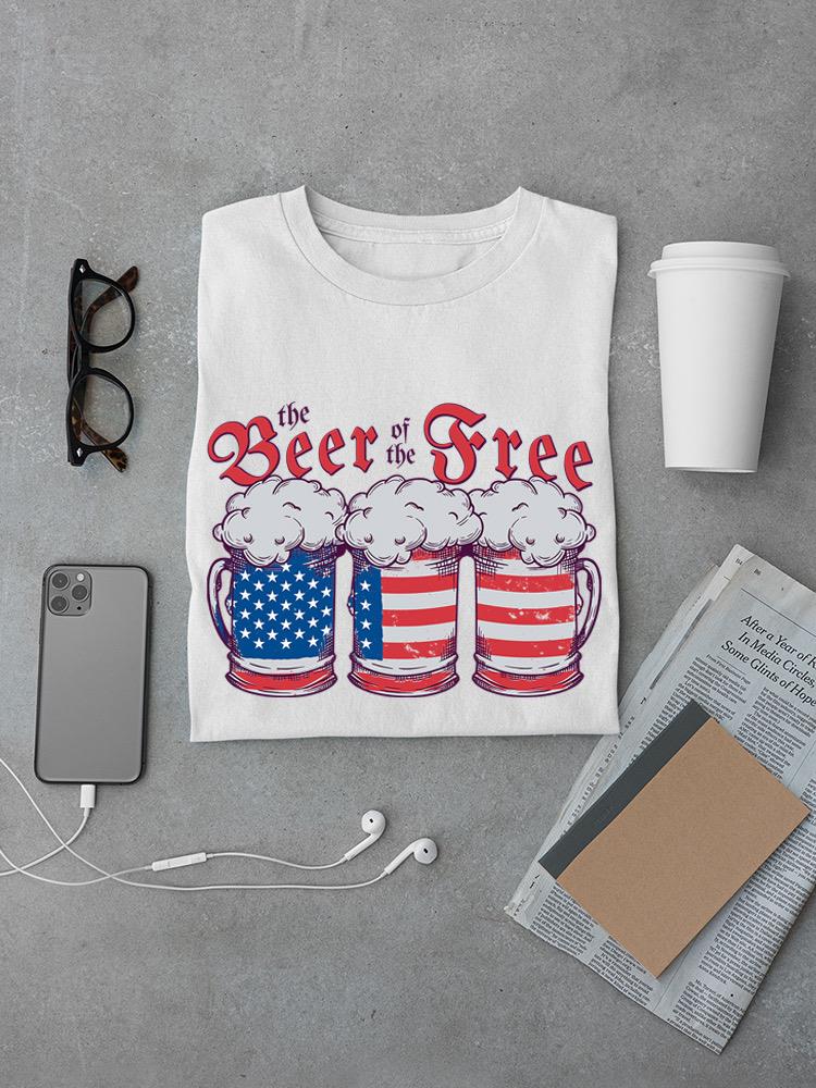 The Beer Of The Free T-shirt -SmartPrintsInk Designs