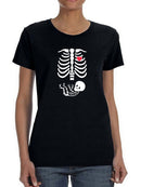 Skeleton With Beer And Steak T-shirt -SmartPrintsInk Designs