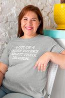 9 Out Of 4 Voters Quote T-shirt -SmartPrintsInk Designs