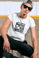 Coffee, Beer And Whiskey T-shirt -SmartPrintsInk Designs