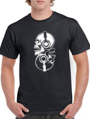 Black And White Skulls T-shirt -SmartPrintsInk Designs