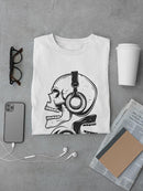 Black And White Skulls T-shirt -SmartPrintsInk Designs