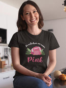 In October We Wear Pink T-shirt -SmartPrintsInk Designs