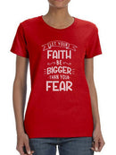 Let Your Faith Be Bigger T-shirt -SmartPrintsInk Designs