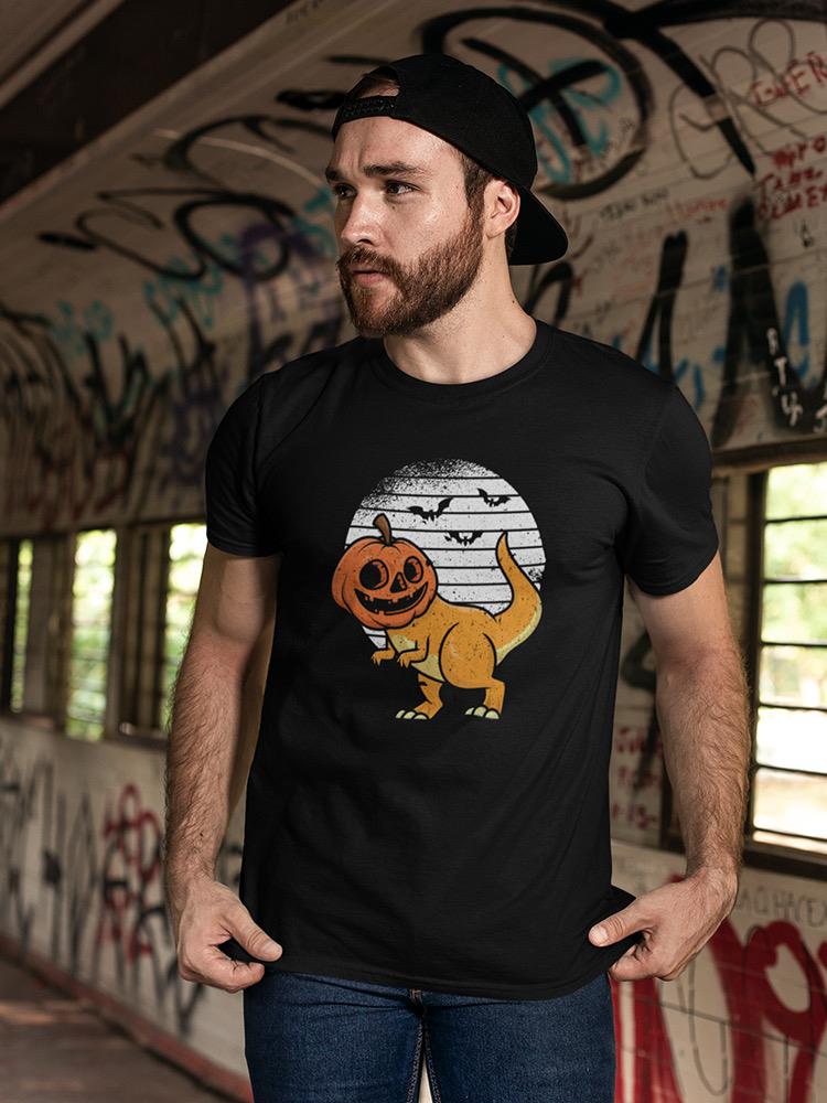Dinosaur Pumpkin T-shirt -SmartPrintsInk Designs