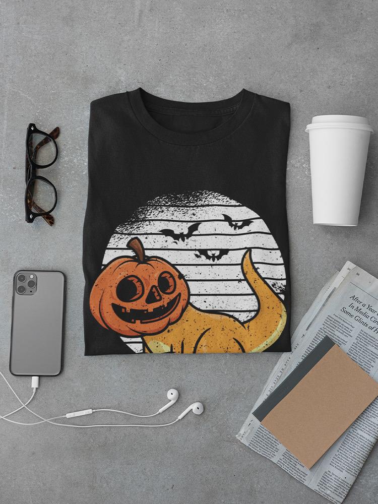 Dinosaur Pumpkin T-shirt -SmartPrintsInk Designs