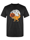 Dinosaur Pumpkin T-shirt -SmartPrintsInk Designs