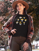 Mushrooms T-shirt -SmartPrintsInk Designs