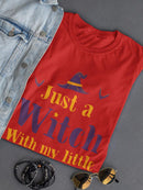 A Witch With My Little Monsters T-shirt -SmartPrintsInk Designs