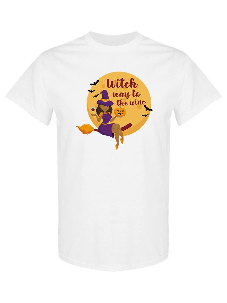 Witch Way To The Wine T-shirt -SmartPrintsInk Designs