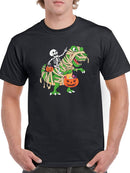Skeleton Riding A Dinosaur T-shirt -SmartPrintsInk Designs
