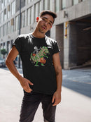 Skeleton Riding A Dinosaur T-shirt -SmartPrintsInk Designs