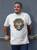 Lion Skull T-shirt -SmartPrintsInk Designs