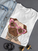 Pug With Heart Glasses T-shirt -SmartPrintsInk Designs