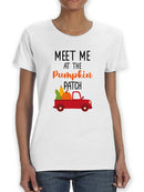 Meet Me At The Pumpkin Patch T-shirt -SmartPrintsInk Designs