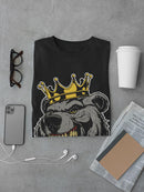 Bear With A Crown T-shirt -SmartPrintsInk Designs