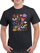 Mushroom Art T-shirt -SmartPrintsInk Designs