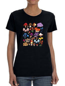 Mushroom Art T-shirt -SmartPrintsInk Designs