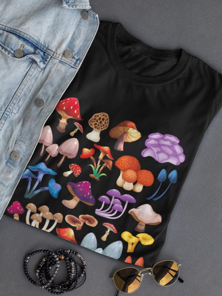Mushroom Art T-shirt -SmartPrintsInk Designs